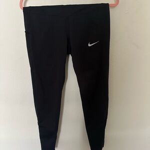 Nike Black Leggings with White Logo